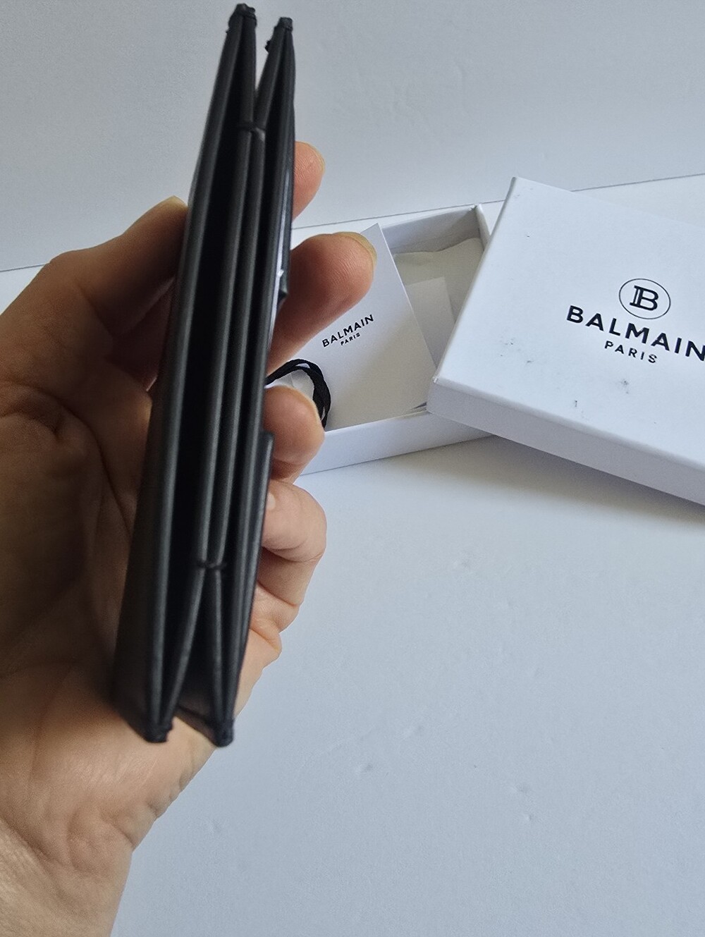 BALMAIN Leather Cardholder Black - Picture 6 of 10